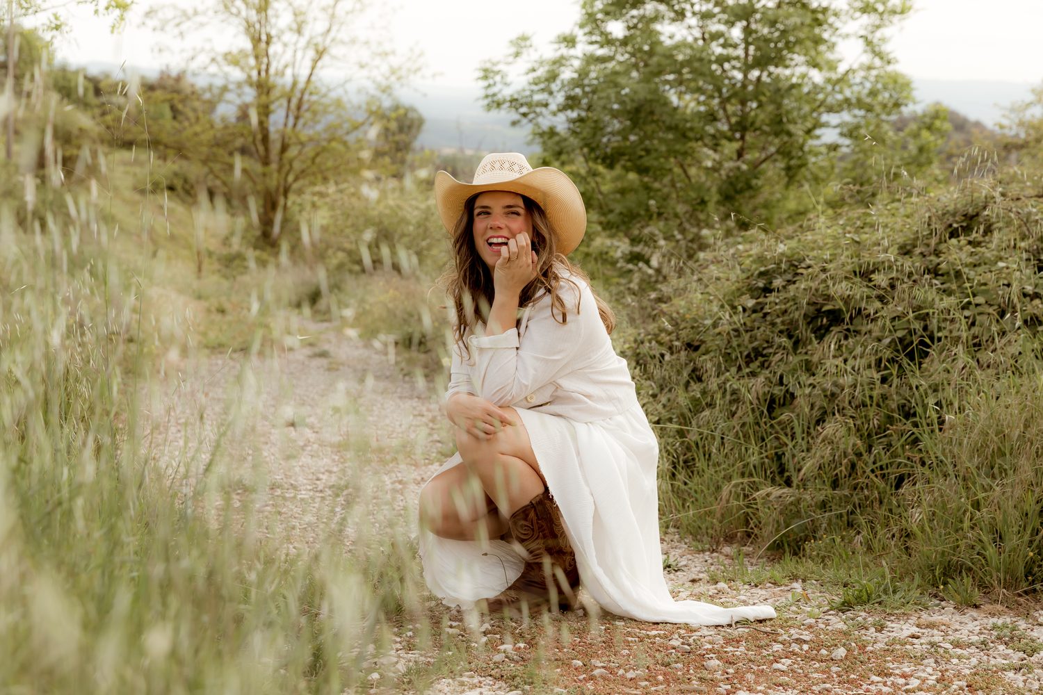 Bruna Anfruns somrient al camp